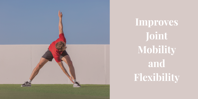 Gentle walking and movement image representing improved joint mobility and flexibility