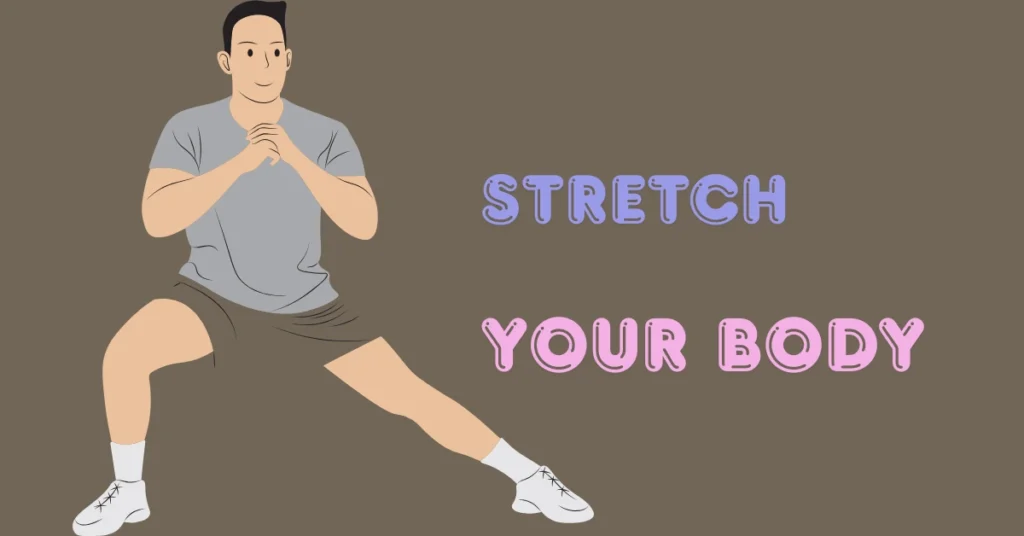 Man stretching body exercise illustrating healthy morning routine and flexibility workout