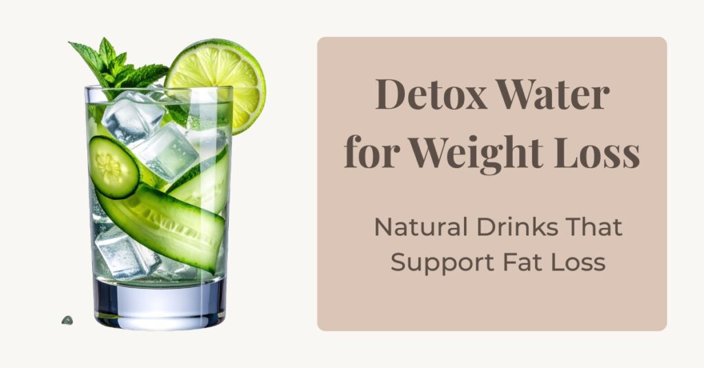 detox water for weight loss with lemon cucumber and mint infused drink