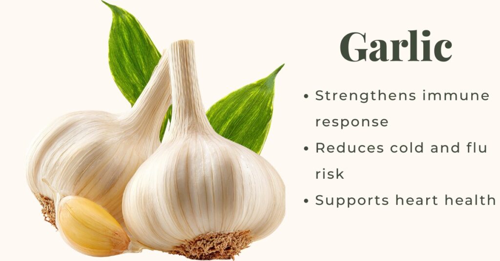 Garlic – a natural immunity boosting food that strengthens immune system and supports heart health