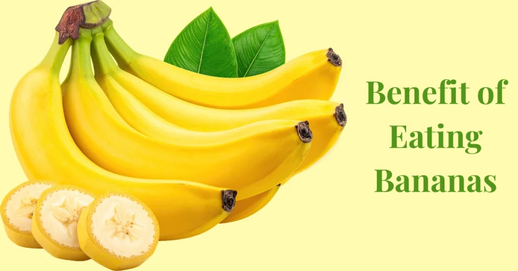 “benefits of eating bananas fresh ripe bananas with sliced pieces on light background”