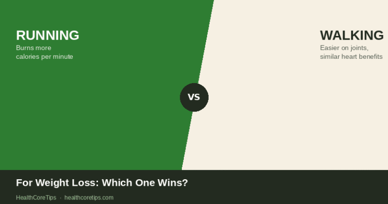 Running vs Walking for Weight Loss: Which One Actually Wins?